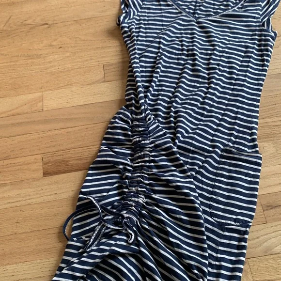 Toad & CO Navy Striped Women's Dress - Picture 5 of 8